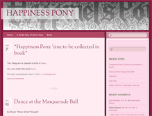 Tablet Screenshot of happinesspony.com